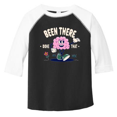 Been There Done That Retro Cartoon Brain Toddler Fine Jersey T-Shirt