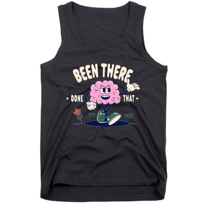 Been There Done That Retro Cartoon Brain Tank Top