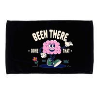 Been There Done That Retro Cartoon Brain Microfiber Hand Towel