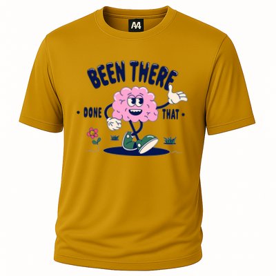 Been There Done That Retro Cartoon Brain Performance Shirt
