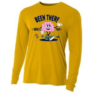 Been There Done That Retro Cartoon Brain Cooling Performance Long Sleeve Crew