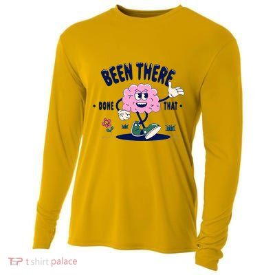 Been There Done That Retro Cartoon Brain Cooling Performance Long Sleeve Crew