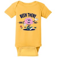 Been There Done That Retro Cartoon Brain Baby Bodysuit
