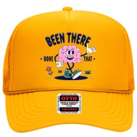 Been There Done That Retro Cartoon Brain Trucker Hat