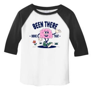 Been There Done That Retro Cartoon Brain Toddler Fine Jersey T-Shirt