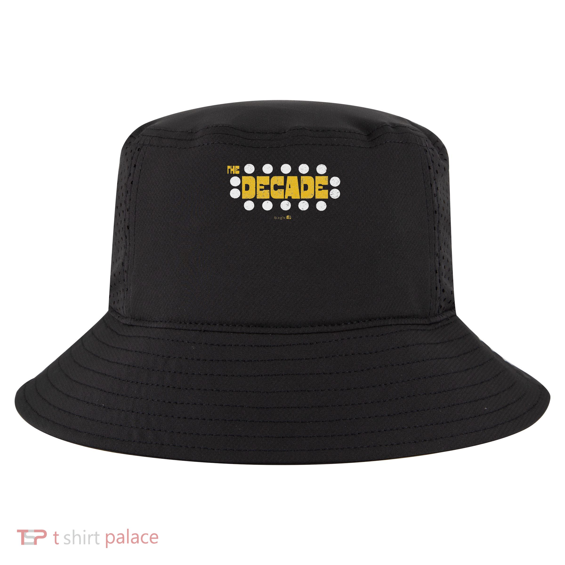 Burghr The Decade Rock 'n Roll Club Pittsburgh , Small, Black Cool Comfort Performance Bucket Hat