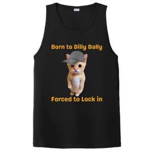 Born To Dilly Dally Forced To Lock In Cat PosiCharge Competitor Tank