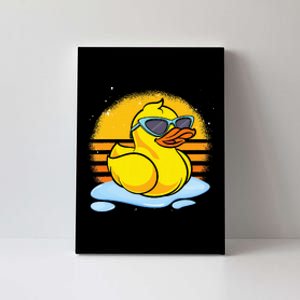 Bath Toy Duckie Cute Ducky Cool Sunglasses Retro Rubber Duck Canvas