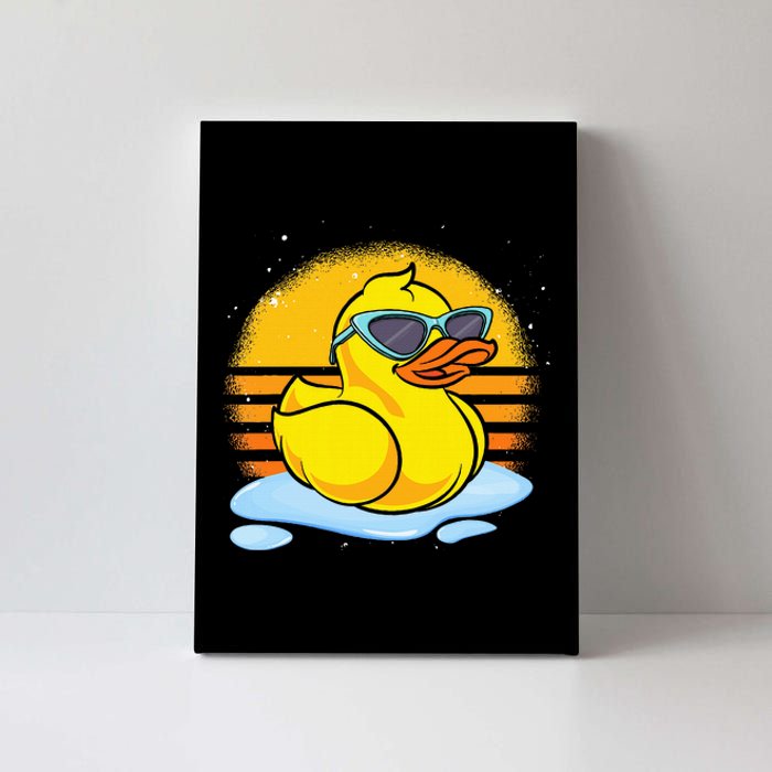 Bath Toy Duckie Cute Ducky Cool Sunglasses Retro Rubber Duck Canvas