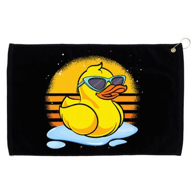 Bath Toy Duckie Cute Ducky Cool Sunglasses Retro Rubber Duck Grommeted Golf Towel