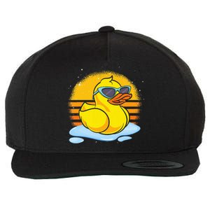 Bath Toy Duckie Cute Ducky Cool Sunglasses Retro Rubber Duck Wool Snapback Cap