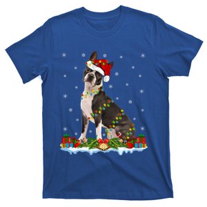 Boston Terrier Dog Xmas Lighting Boston Terrier Christmas Cute Gift T-Shirt