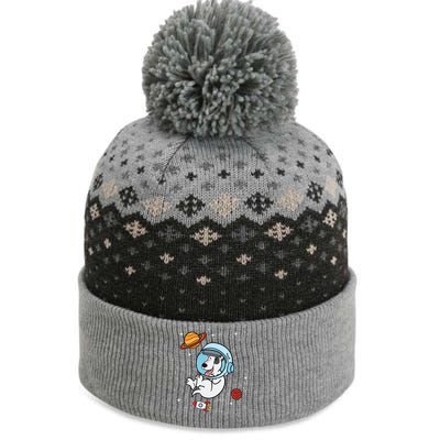 Bull Terrier Dog Astronaut Space Universe Galaxy Gift The Baniff Cuffed Pom Beanie