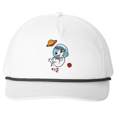 Bull Terrier Dog Astronaut Space Universe Galaxy Gift Snapback Five-Panel Rope Hat