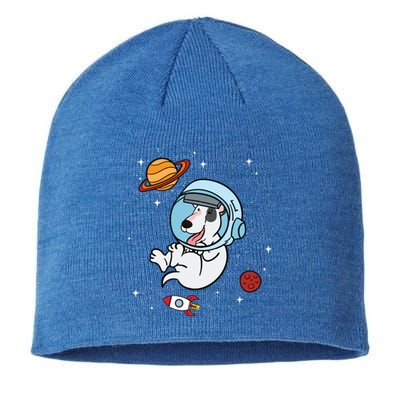 Bull Terrier Dog Astronaut Space Universe Galaxy Gift Sustainable Beanie