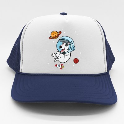 Bull Terrier Dog Astronaut Space Universe Galaxy Gift Trucker Hat