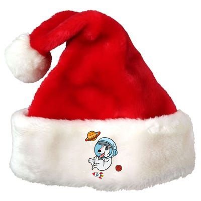 Bull Terrier Dog Astronaut Space Universe Galaxy Gift Premium Christmas Santa Hat