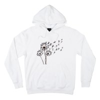 Boston Terrier Dandelion Flower Fly Dog Lovers Funny Hoodie