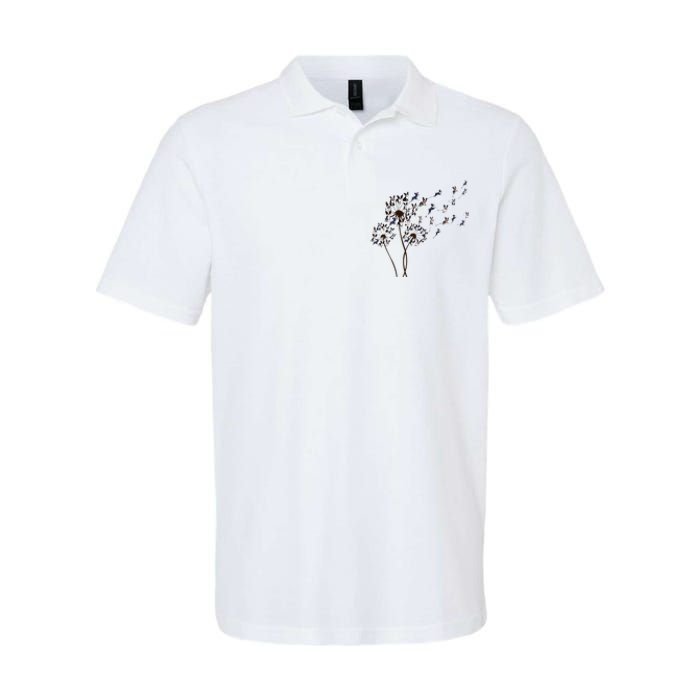 Boston Terrier Dandelion Flower Fly Dog Lovers Funny Softstyle Adult Sport Polo