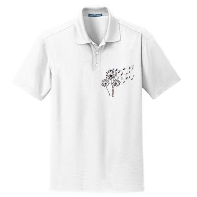 Boston Terrier Dandelion Flower Fly Dog Lovers Funny Dry Zone Grid Polo