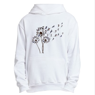 Boston Terrier Dandelion Flower Fly Dog Lovers Funny Urban Pullover Hoodie