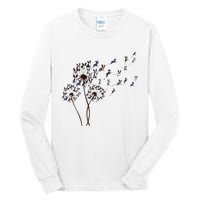 Boston Terrier Dandelion Flower Fly Dog Lovers Funny Tall Long Sleeve T-Shirt