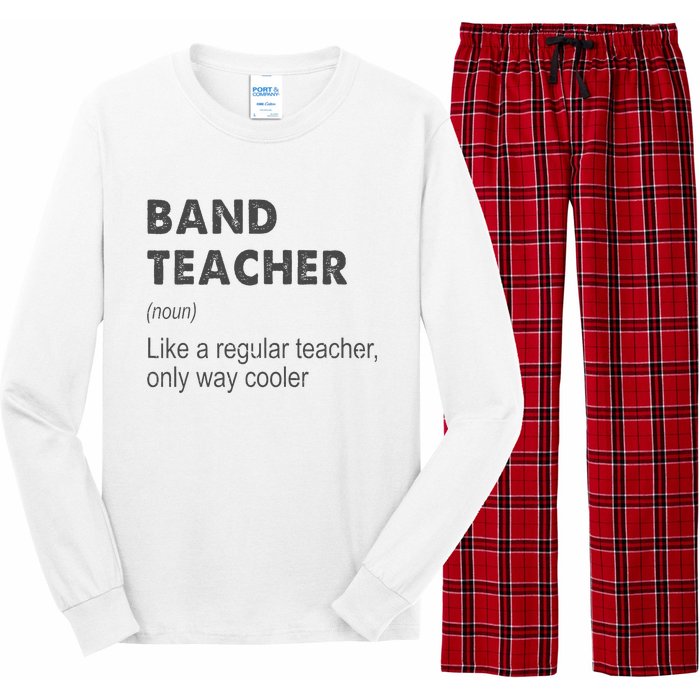 Band Teacher Definition Teaching School Teacher Long Sleeve Pajama Set