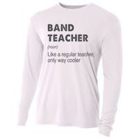 Band Teacher Definition Teaching School Teacher Cooling Performance Long Sleeve Crew