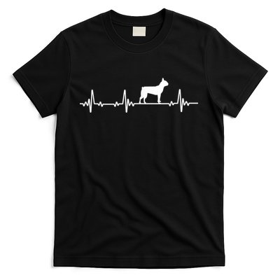 Boston Terrier Dog Heartbeat Dogs Lovers Men Women T-Shirt