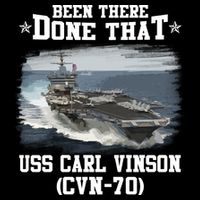 Been There Done That USS Carl Vinson CVN70 Veterans Day Father Day Gift Impact Tech Backpack