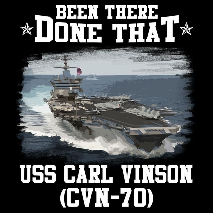 Been There Done That USS Carl Vinson CVN70 Veterans Day Father Day Gift 16 in Basic Backpack