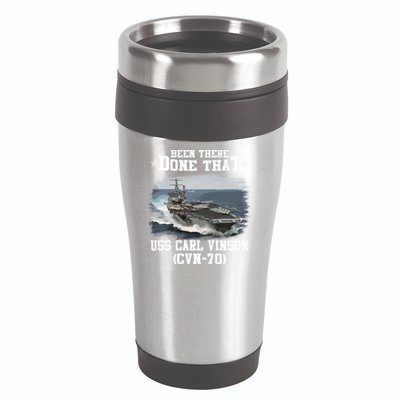 Been There Done That USS Carl Vinson CVN70 Veterans Day Father Day Gift 16oz Travel Tumbler