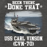 Been There Done That USS Carl Vinson CVN70 Veterans Day Father Day Gift Vector Backpack