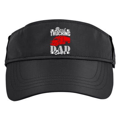 Best Trucking Dad Ever, Big Rig Trucker, Truckin Fathers Day Adult Drive Performance Visor