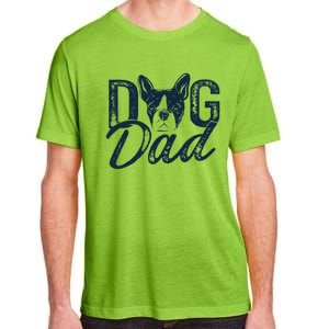 Boston Terrier Dog Dad Adult ChromaSoft Performance T-Shirt