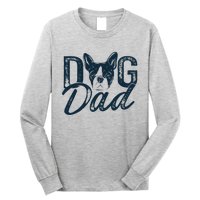 Boston Terrier Dog Dad Long Sleeve Shirt