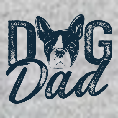 Boston Terrier Dog Dad T-Shirt