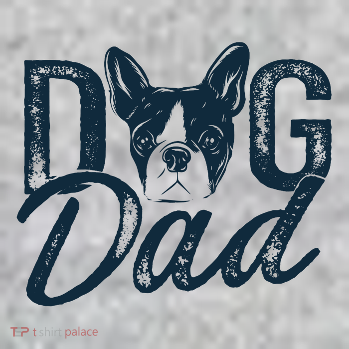 Boston Terrier Dog Dad Tall T-Shirt