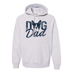 Boston Terrier Dog Dad Premium Hoodie