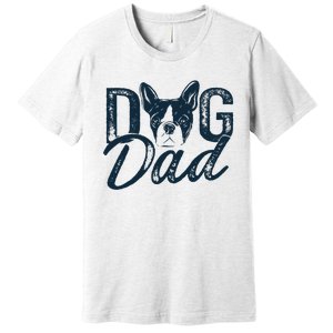 Boston Terrier Dog Dad Premium T-Shirt