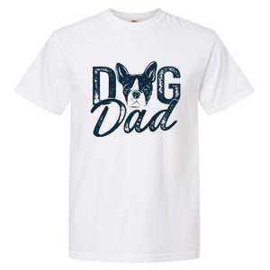 Boston Terrier Dog Dad Garment-Dyed Heavyweight T-Shirt