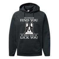 Boston Terrier Dog Lover Performance Fleece Hoodie