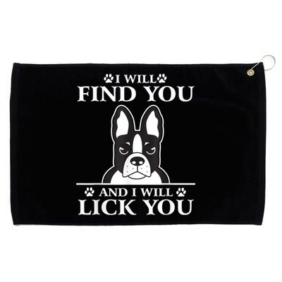 Boston Terrier Dog Lover Grommeted Golf Towel