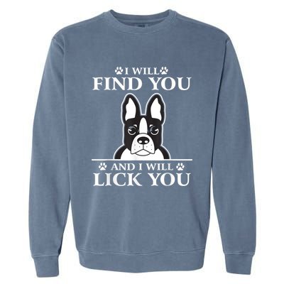 Boston Terrier Dog Lover Garment-Dyed Sweatshirt