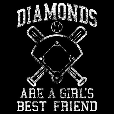 Baseball Tee Diamonds Are A Best Friend Baseball T-Shirt