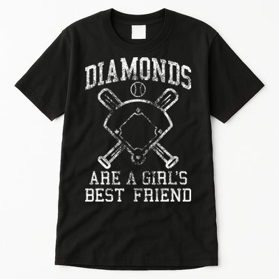 Baseball Tee Diamonds Are A Best Friend Baseball Tall T-Shirt