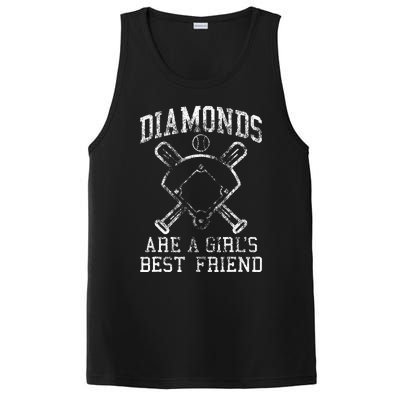 Baseball Tee Diamonds Are A Best Friend Baseball PosiCharge Competitor Tank