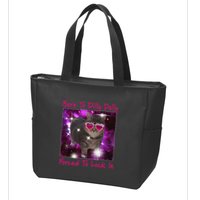 Born To Dilly Dally Forced To Lock In Cat Meme .Png Zip Tote Bag