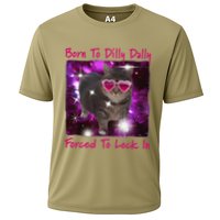 Born To Dilly Dally Forced To Lock In Cat Meme .Png Performance Shirt