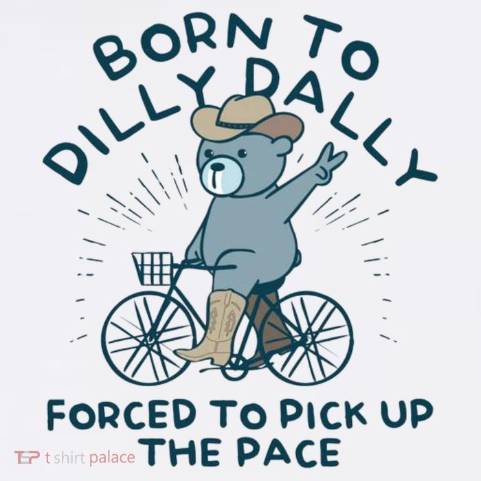 Born To Dilly Dally Forced To Pick Up The Pace Short Acrylic Beanie